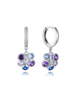 Pendientes Plata Viceroy 2,7cm 2342E000-39 Aro Colgante Circonitas Multicolor