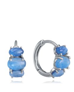 Pendientes Plata Viceroy Mujer 2369E000-43 Aro Piedras Cianita Natural