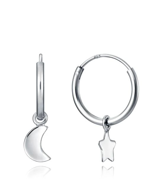 Pendientes Plata Viceroy Mujer 5064E000-08 Aro Colgantes Luna & Estrella