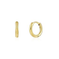 Pendientes Plata Dorada 11mm PEL0945DOXXXX Aro