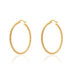 Boucles d'oreilles Argent Doré 20mm PEL0445PEL0445DOXX20 Créoles Boule