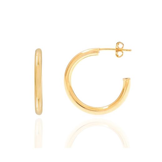 Boucles d'oreilles Argent Doré 21mm PEL0002DOXX21 Créoles