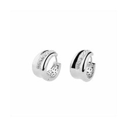 Pendientes Sovrani Bronce 1,8cm J10953 Plateado Circonitas