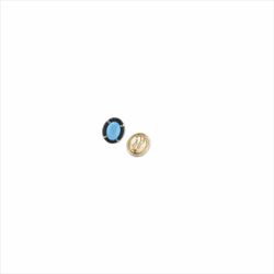 Pendientes Sovrani Bronce 2,5cm J11403 Chapado Piedra Azul