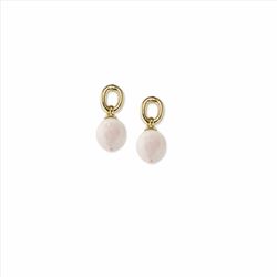 Pendientes Sovrani Bronce 5cm J11360 Chapado Piedra Azul