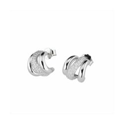 Pendientes Sovrani Plata 1cm J11068 Circonitas