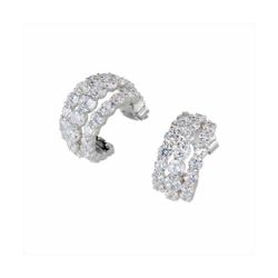 Pendientes Sovrani Plata 2cm J11057 Circonitas