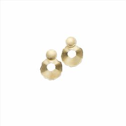 Pendientes Sovrani Plata Dorada 4,5cm J11336 Colgante