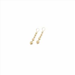 Pendientes Sovrani Plata Dorada 6,5cm J11317 Colgante Con Bolitas