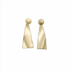 Pendientes Sovrani Plata Dorada 8,5cm J11339 Colgante Triangulo