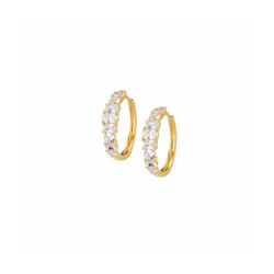 Pendientes Sovrani Plata Dorada J11055 Circonitas