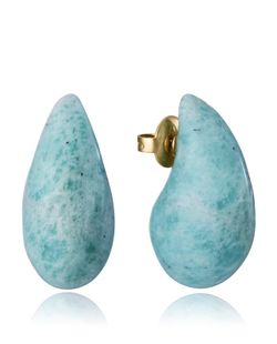 Pendientes Viceroy Acero Dorado 2,3cm Mujer 14198E01014 Piedra Turquesa