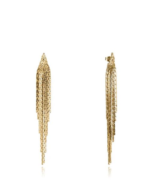 Brincos Viceroy Gold Steel 9 cm Feminino 15161E01012 Conjunto de Correntes