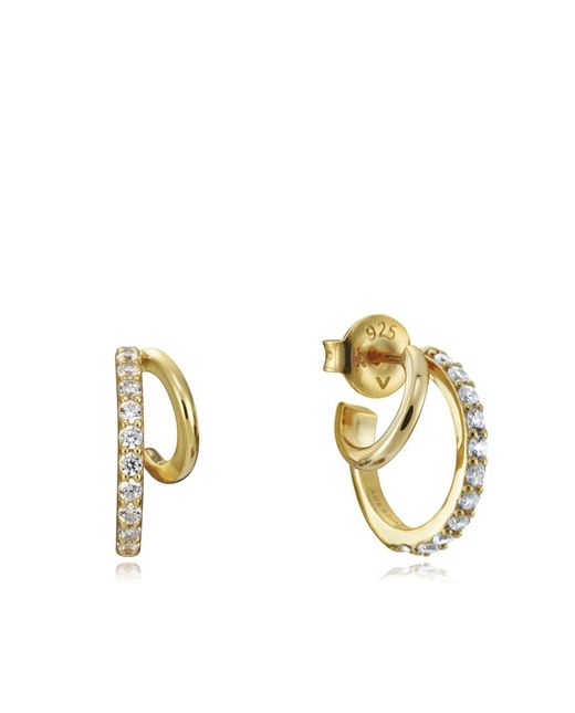Viceroy Woman Silver Guld Double Hoop Örhängen 13000E000-93