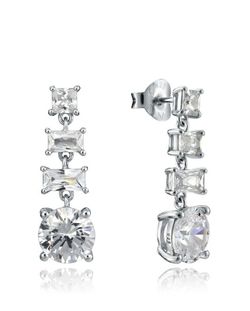 Pendientes Viceroy Mujer Plata Largos 71019E000-38 Circonita