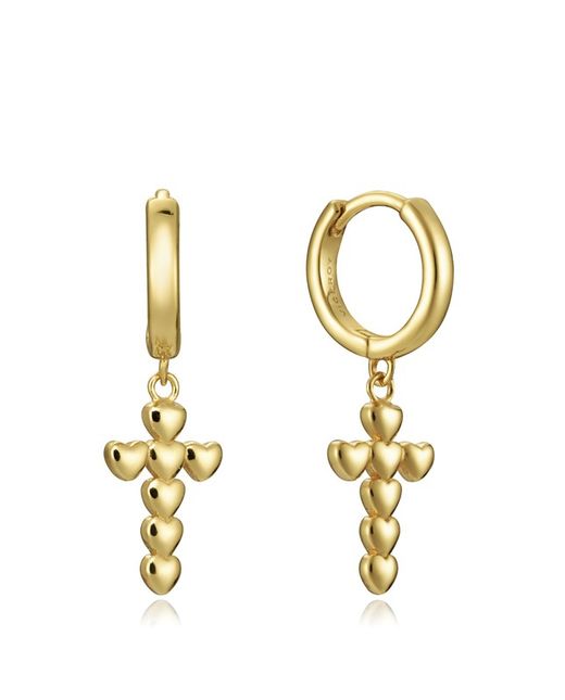 Viceroy-oorbellen voor dames Golden Cross of Hearts 13024E100-06