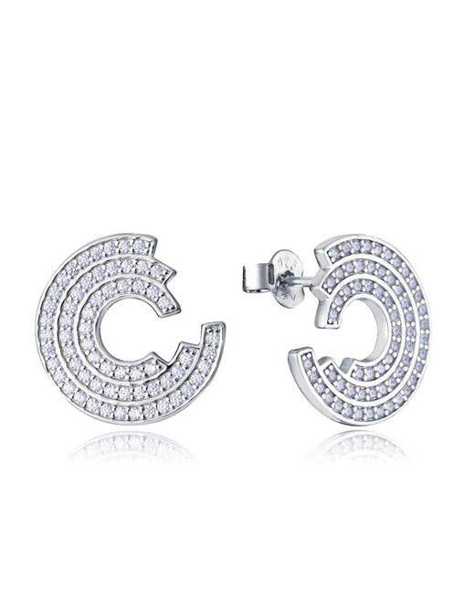 Boucles d'oreilles Viceroy Silver 1.5cm 9128E000-30 Cercles Zircone