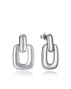 Pendientes Viceroy Plata 2,5cm Mujer 2317E000-00 Rectangular