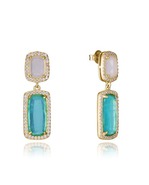 Viceroy Gold Silver Earrings 3.1cm Women's 2305E100-59 Zirconias