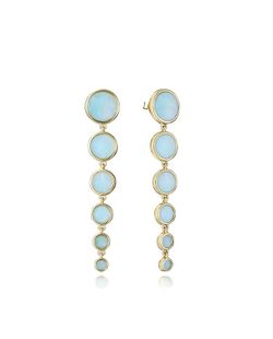 Pendientes Viceroy Plata Dorada 5cm 2300E100-43 Amazonita