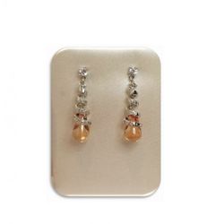 Pendientes Xernus Plata 2NF2546 Espiral Con Circonitas Topacio