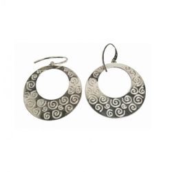 Pendientes Xernus Plata 3NF27154 Aro Con Filigranas
