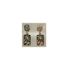 Pendientes Xernus Plata 3NF2749 Placa Labrada Solar