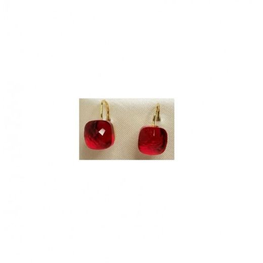 Xernus Gold Plated Silver Earrings 3XE2903 Garnet Crystal