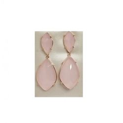 Pendientes Xernus Plata Dorada 3XE3000 Ovalos Cristal Rosa