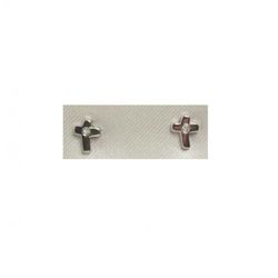 Pendientes Xernus Plata Dorada 3XE3108 Cruz Con Circonita