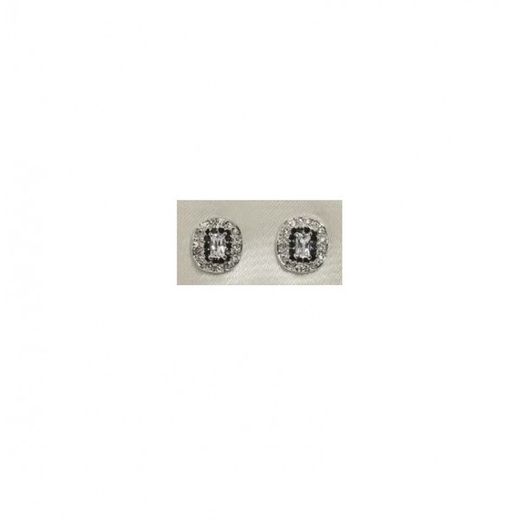 Boucles d'oreilles Xernus en argent NF1111 et zircones