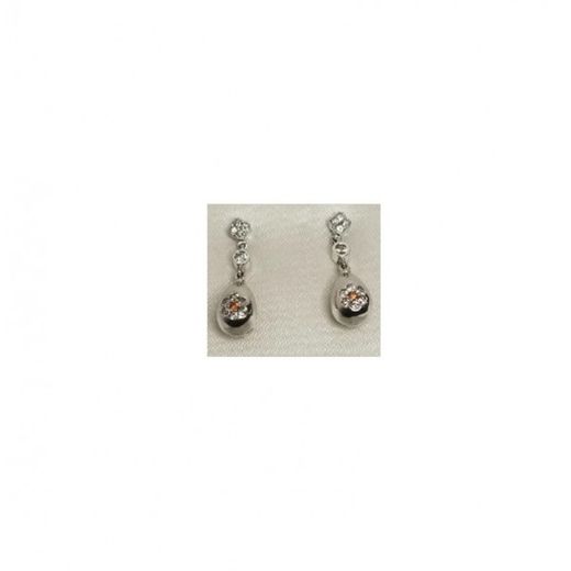 Xernus Silver NF1207 Wedding Earrings with Zirconia