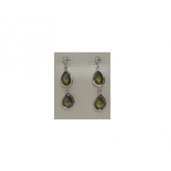 Pendientes Xernus Plata NF1786C Lagrima Con Peridoto