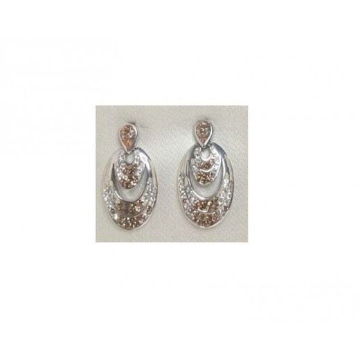 Xernus Silver Earrings NF1865 White Zirconia Topaz