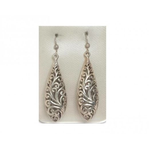 Pendientes Xernus Plata NF1868 Oval Filigranas