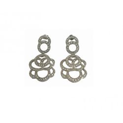 Pendientes Xernus Plata NF1959 Filigranas Con Circonitas