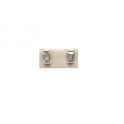 Pendientes Xernus Plata NF2090 Rectangulos Con Circonitas