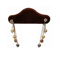 Pendientes Xernus Plata NF2338 Colgante Esferas Multicolor