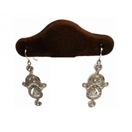 Boucles d'oreilles Xernus en argent NF2689, filigrane avec zircone