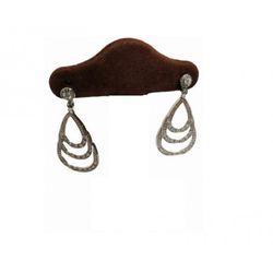 Pendientes Xernus Plata NF2694 Ovalos Con Circonitas