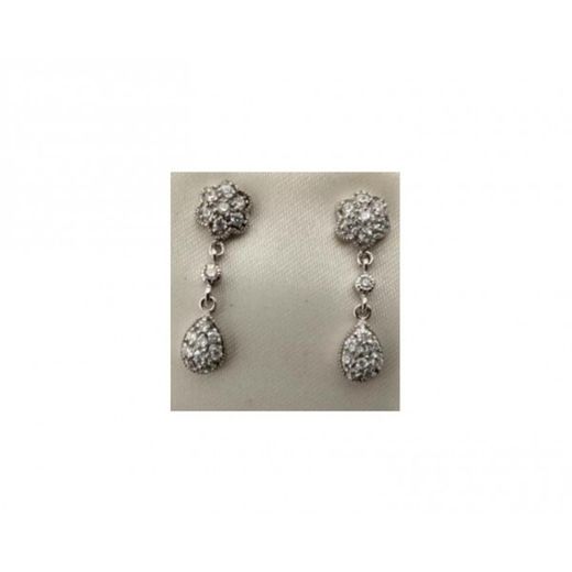 Orecchini da festa Xernus Silver NF2731 con zirconi