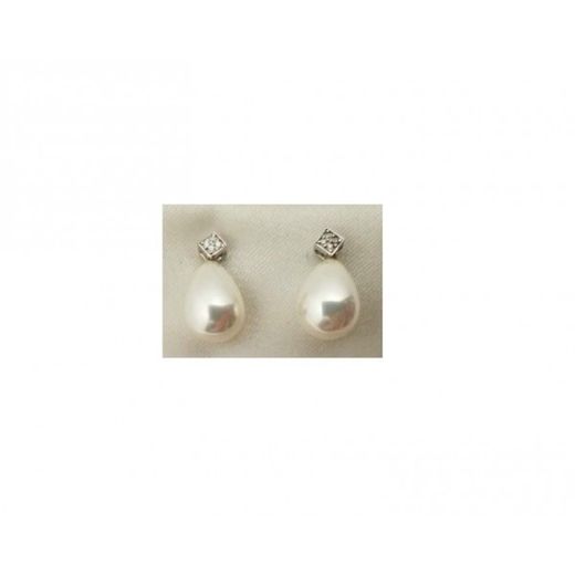 Xernus Silver Earrings NF3144 Pearl with Zirconia
