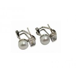 Pendientes Xernus Plata NF3198 Perla Con Circonitas