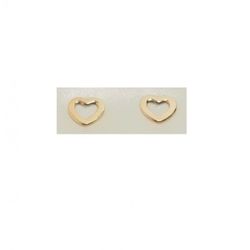 Pendientes Xernus Plata Rosa 3XE3035 Corazones Calados