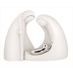 Pesebre Navidad Cerámica 12x10cm NT82/1B Dos Piezas Blanco