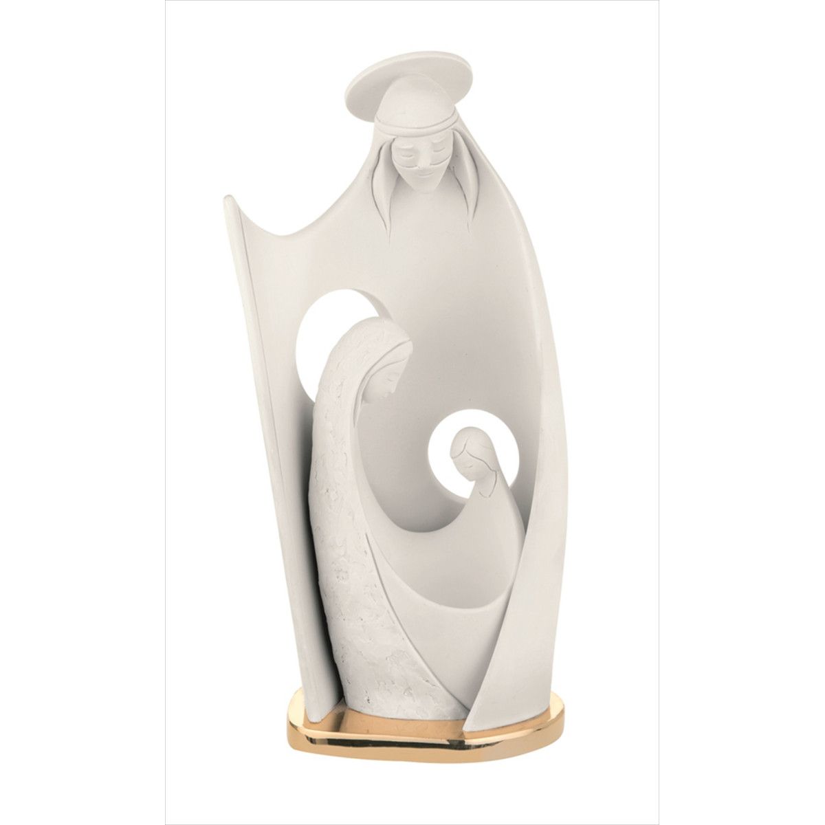 Pesebre Navidad Cerámica 13cm NT121/1B Aureola Blanco