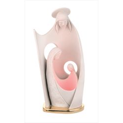 Pesebre Navidad Cerámica 29cm NT121/2B Aureola Blanco Bicolor Rosado