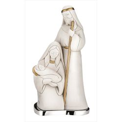 Pesebre Navidad Latón 16cm NT06/2B Blanco Bicolor Dorado
