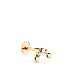 Piercing de Oreja Oro 18Kts 21481 Arco Circonitas Bolas