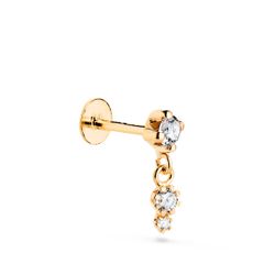Piercing de Oreja Oro 18Kts 21485 Circonitas